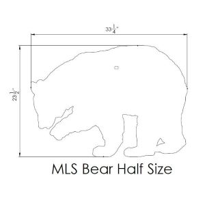 MLS Target Plate Only, Reduced Size North American Big Game Animal Shapes - Image 7