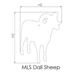 MLS Target Plate Only, Reduced Size North American Big Game Animal Shapes - Image 16