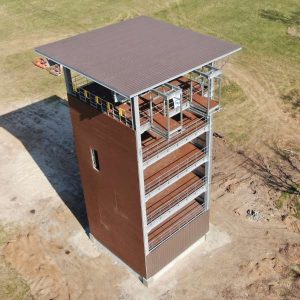 NE tower complete roof