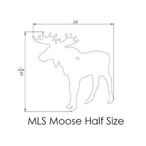 MLS Target Plate Only, Reduced Size North American Big Game Animal Shapes - Image 9