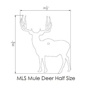MLS Target Plate Only, Reduced Size North American Big Game Animal Shapes - Image 15