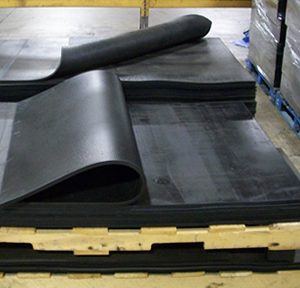 Alternative view of 14" x 14" Bullet Trap Replacement Rubber Curtain