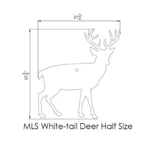 MLS Target Plate Only, Reduced Size North American Big Game Animal Shapes - Image 3